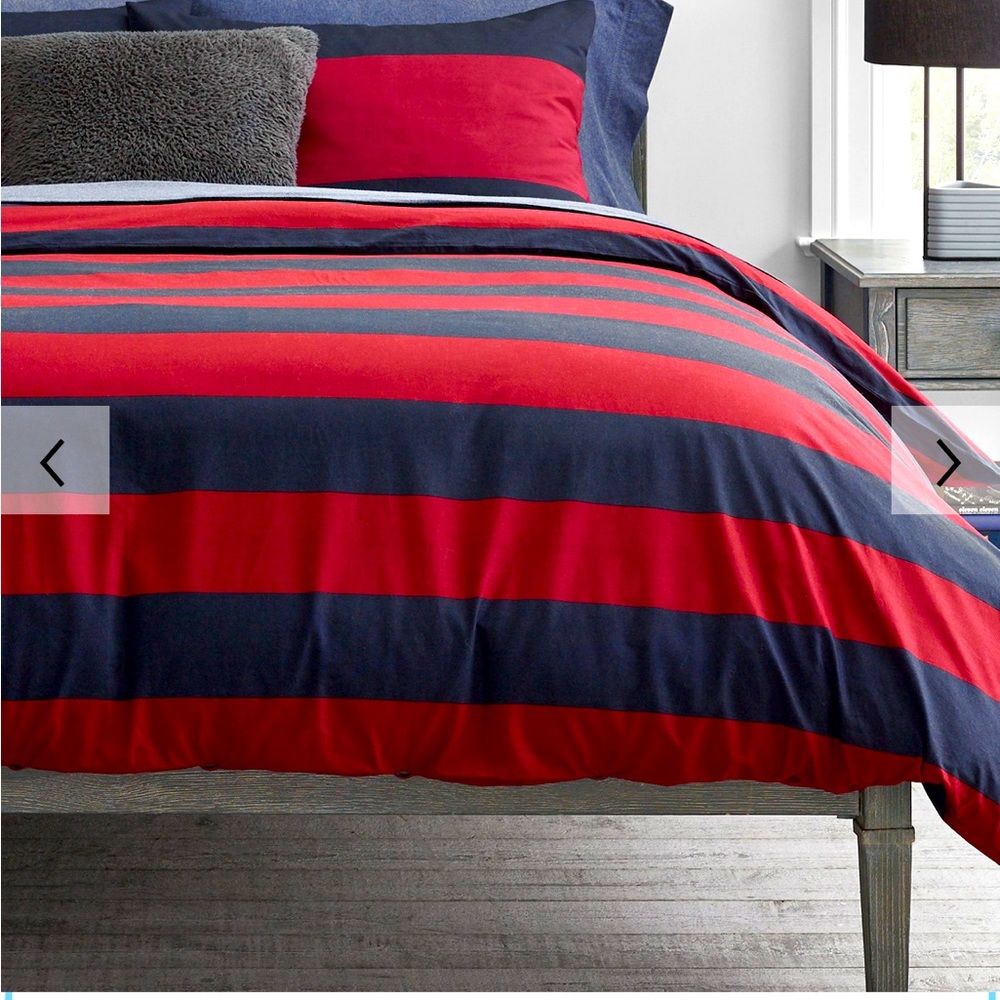 Pottery Barn Teen Rugby Duvet Full/Queen NWOT